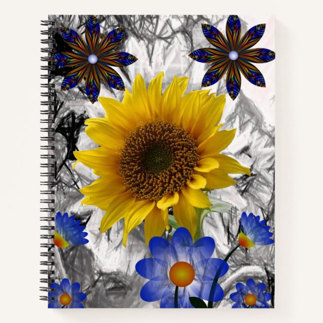 Spiral Notebook Sunflower (Front)