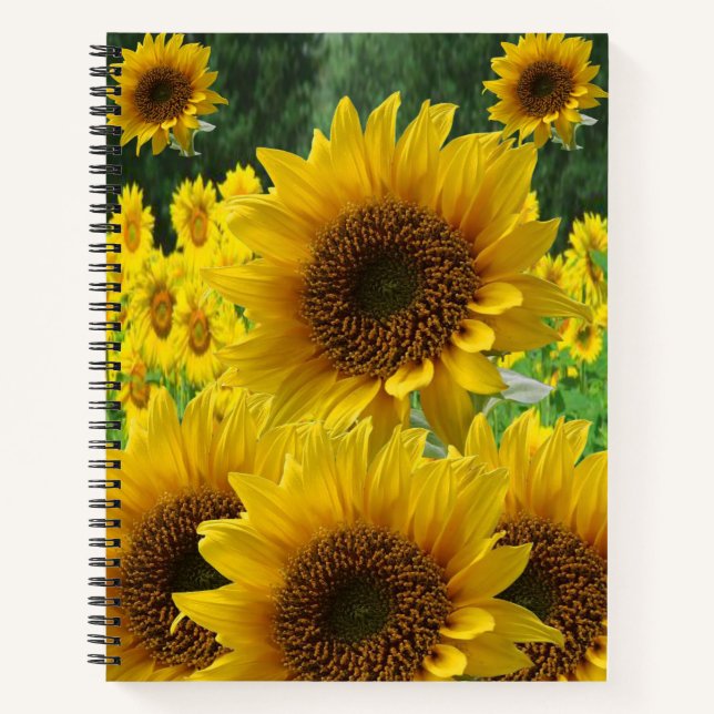 Spiral Notebook Sunflower (Front)