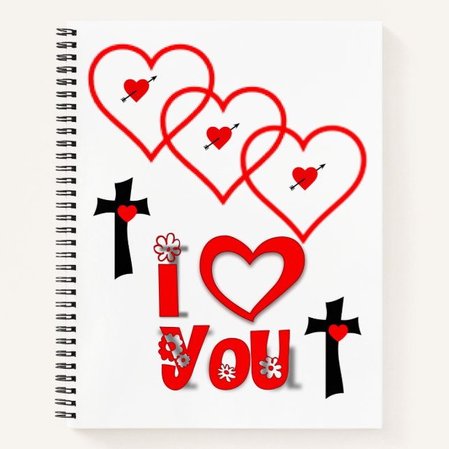Spiral Notebook Valentine's Day (Front)