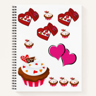 Spiral Notebook Valentine's Day