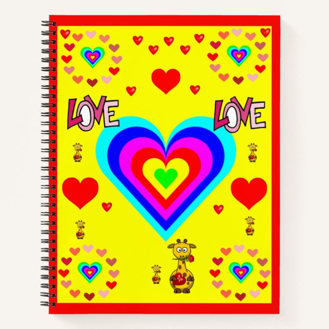 Spiral Notebook Valentine's Day (Front)