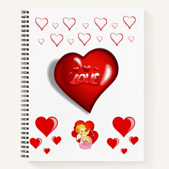 Spiral Notebook Valentine's Day (Front)
