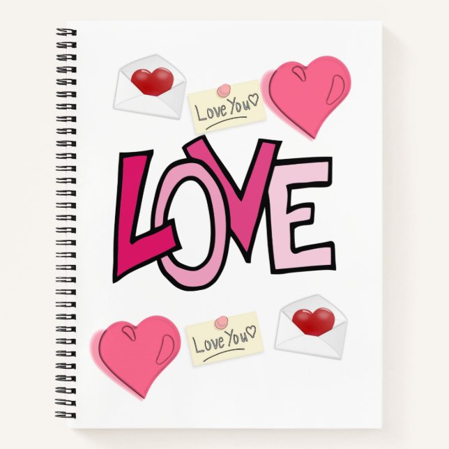 Spiral Notebook Valentine's Day (Front)