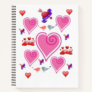 Spiral Notebook Valentine's Day