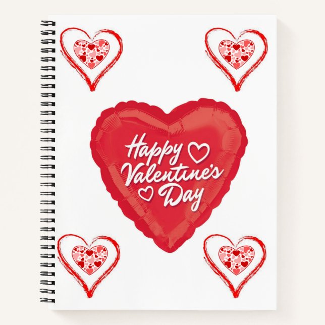 Spiral Notebook Valentine's Day (Front)