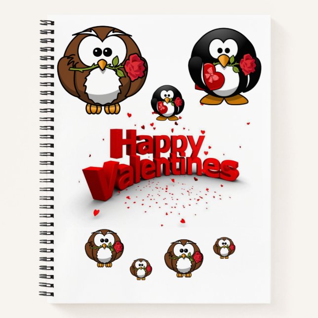 Spiral Notebook Valentine's Day (Front)