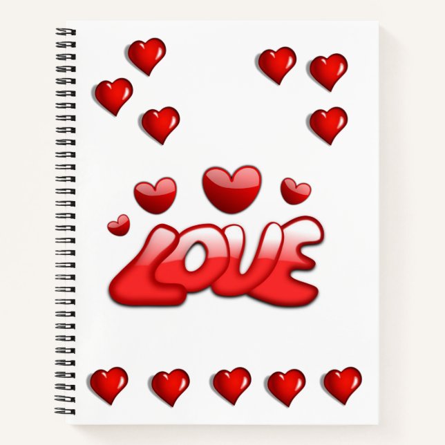 Spiral Notebook Valentine's Day (Front)