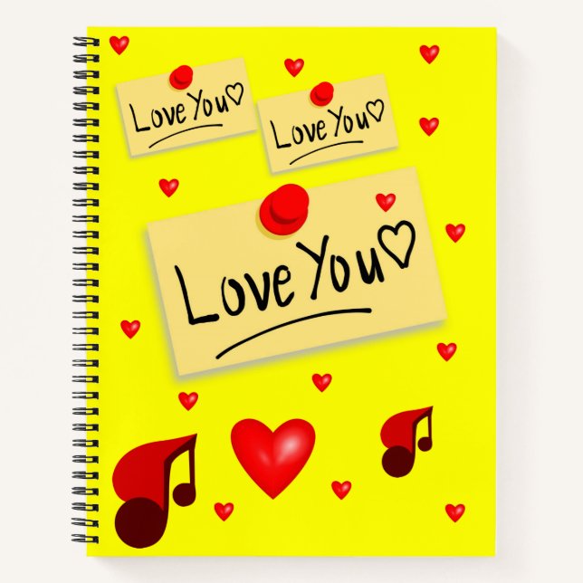 Spiral Notebook Valentine's Day (Front)