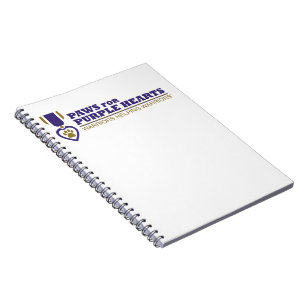 Spiral Notebook - White w Color Logo