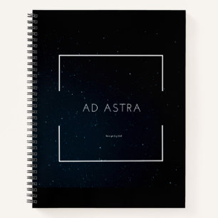 Spiral Notebook with Ad Astra Print
