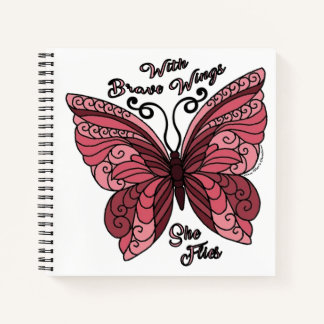 Spiral Notebook - With Brave Wings