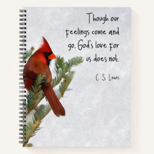 Spiral Notebook with C.S. Lewis Quote
