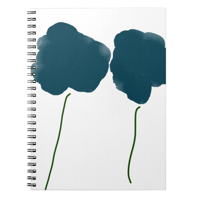 Spiral notebook with flowers (Front)