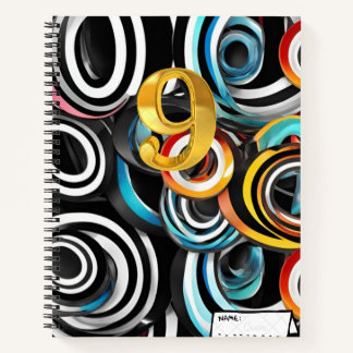 Spiral notebook with good design.