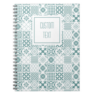 Spiral Notebook with Kitchen Tile 