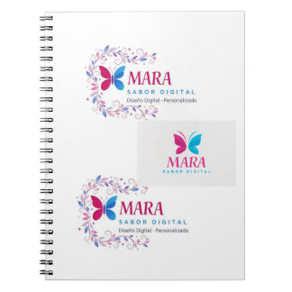 Spiral notebook with modern design