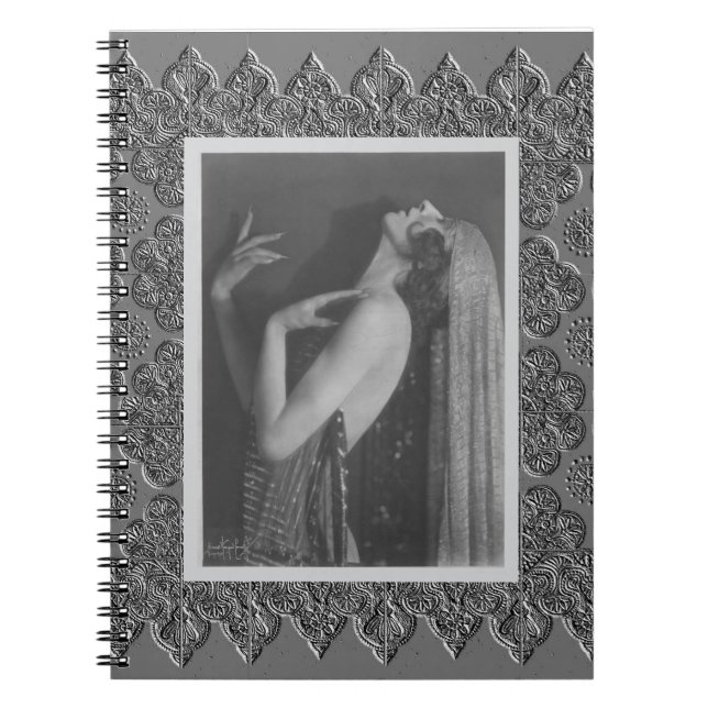 Spiral notebook with Vintage Dancer (Front)