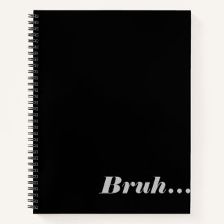 Spiral Notebook with words