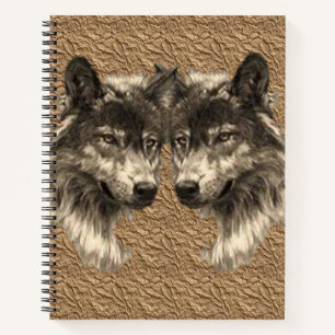 Spiral Notebook Wolf