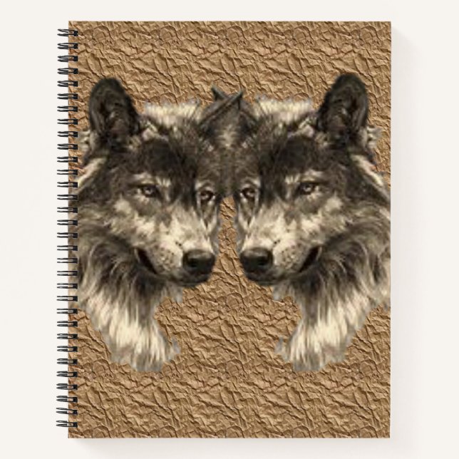 Spiral Notebook Wolf (Front)