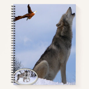 Spiral Notebook Wolf