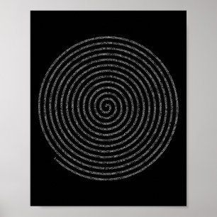 Spiral Numbers Pi Day Women Poster