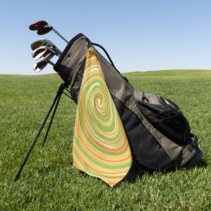 Spiral of Fun Citrus Colours Golf Towel