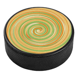 Spiral of Fun Citrus Colours Hockey Puck