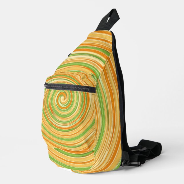 Spiral of Fun Citrus Colours  Sling Bag (Right Corner)