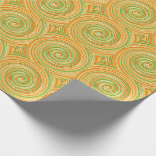 Spiral of Fun Citrus Colours  Wrapping Paper