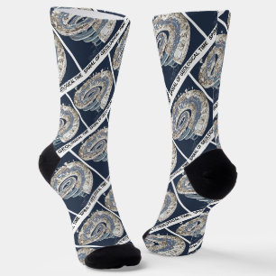 Spiral Of Geological Time Earth's History Spiral Socks