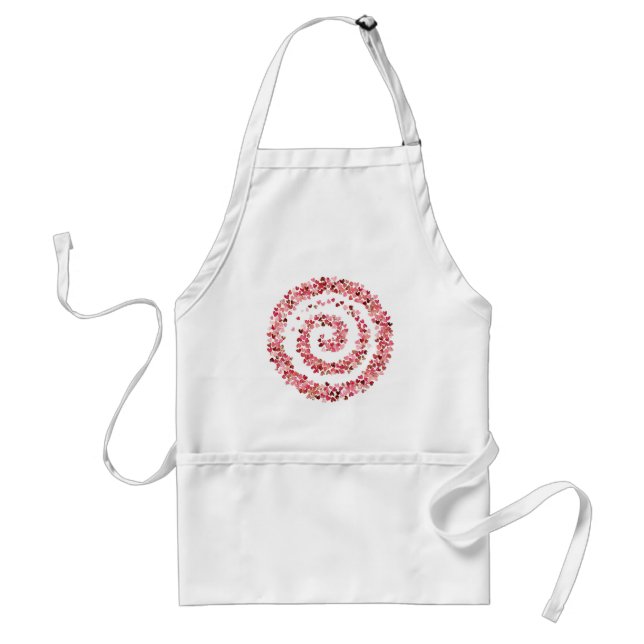 Spiral of Love Hearts Standard Apron (Front)