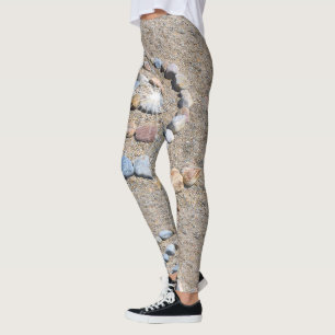 Spiral On The Beach Leggings