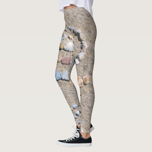Spiral On The Beach Leggings (Left)