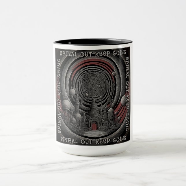Spiral Out Keep Going - Tool Retro Art Mug (Center)