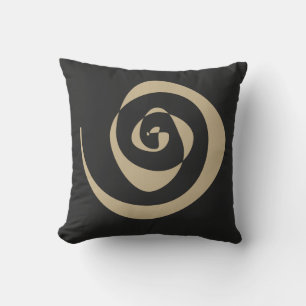 spiral pattern design cushion