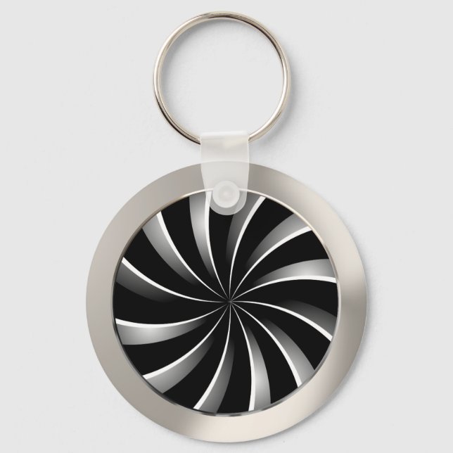 Spiral pattern key ring (Front)