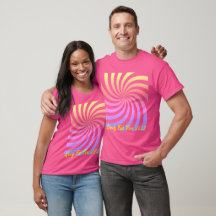 Spiral pattern Lundy T-Shirt