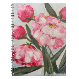 Spiral Peony Notebook