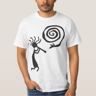 Spiral Petroglyphs Kokopelli T-Shirt
