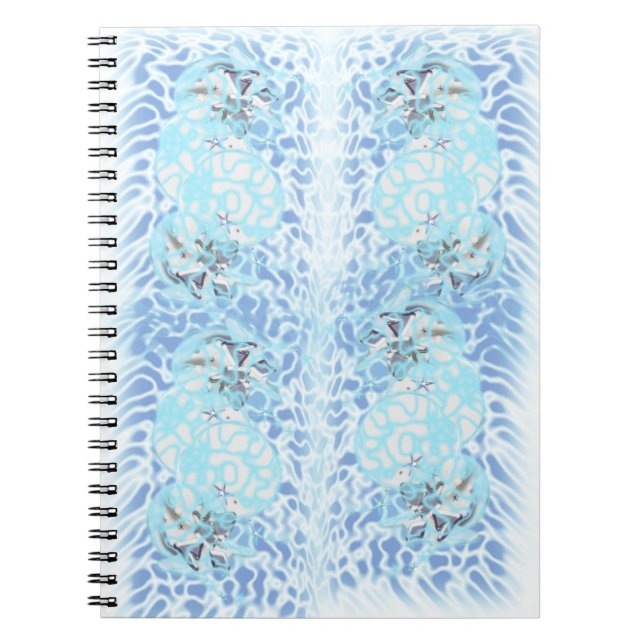 Spiral Photo Notebook  Abstract Art Wind (Front)