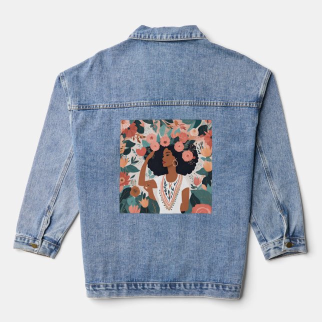 Spiral Photo Notebook Denim Jacket (Back)