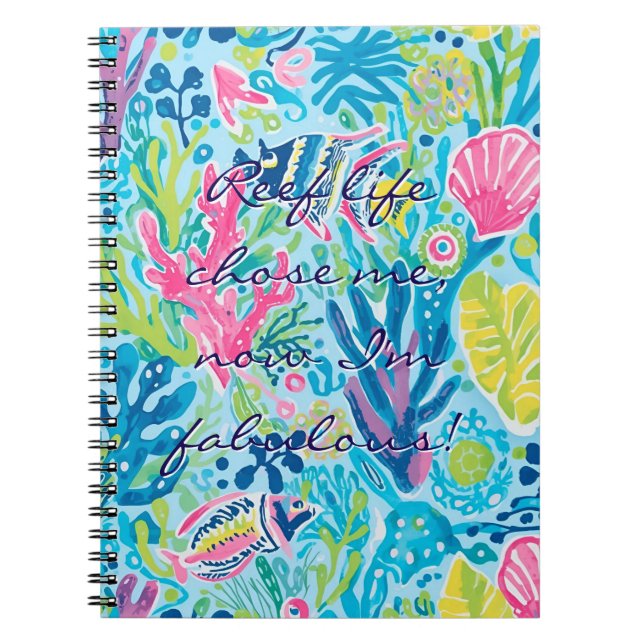 Spiral photo notebook in stylish graphic (Front)