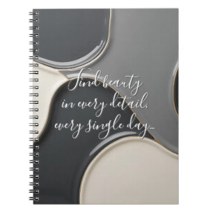 Spiral photo notebook in stylish graphic