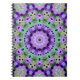 Spiral Photo Notebook Mandala round pattern kaleid
