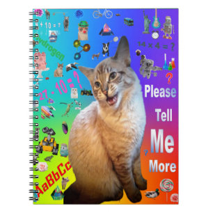Spiral Photo Notebook Ragdoll Cat Learning