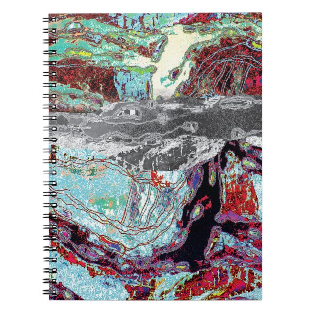 Spiral Photo Notebook – Strata Pulse (Front)