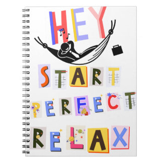 Spiral Photo Notebook with colourful writing