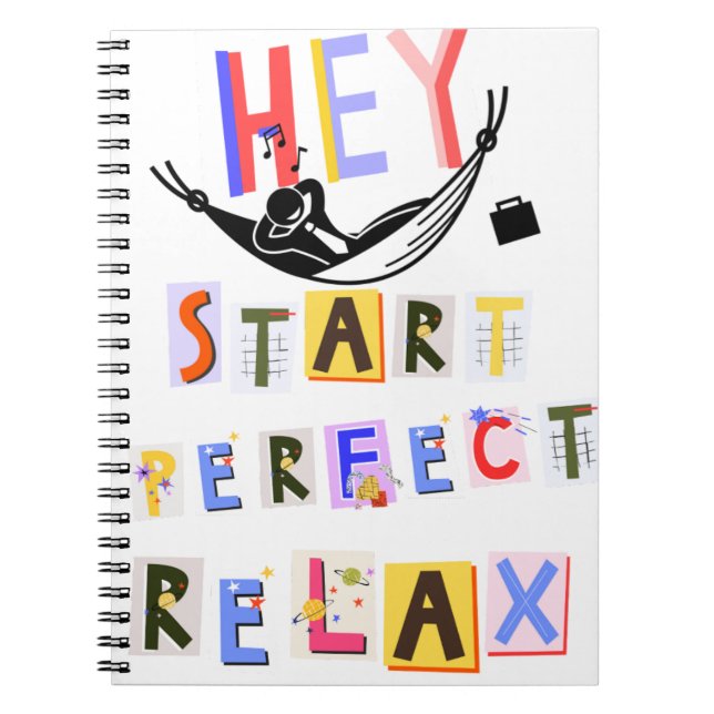 Spiral Photo Notebook with colourful writing (Front)