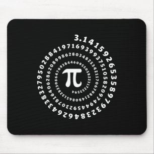 Spiral Pi Shirt Pi Day Math Lover Mouse Pad